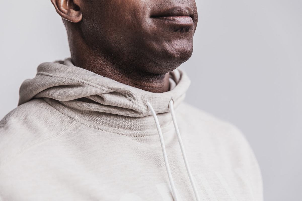Nobull Men's Hoodie Beige | Australia (UE5946)
